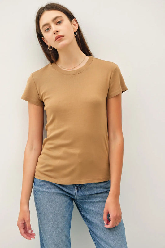 CLASSIC COTTON BLEND CREWNECK T-SHIRT